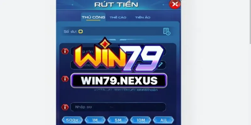 Chuyển điểm thưởng Win79 thông qua ví điện tử 