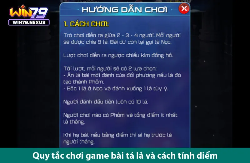 Cách chơi chi tiết và hiệu quả game bài tá lả trên win79