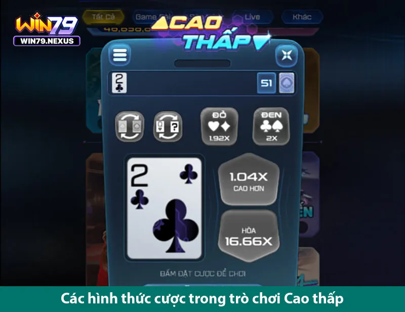 Sự kết hợp giữa may mắn và kỹ năng trong Game Cao thấp