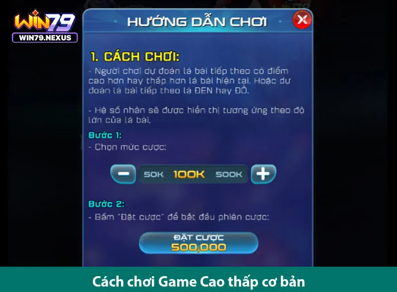 Sự kết hợp giữa may mắn và kỹ năng trong Game Cao thấp