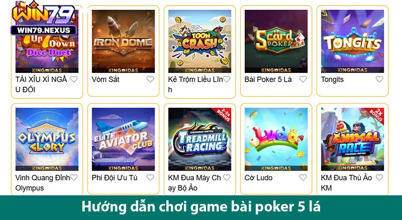 Tìm hiểu cách chơi game bài poker 5 lá như một chuyên gia