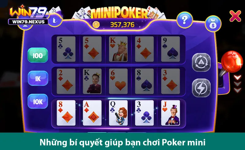 Những điều anh em chơi cá cược cần biết về game mini Poker