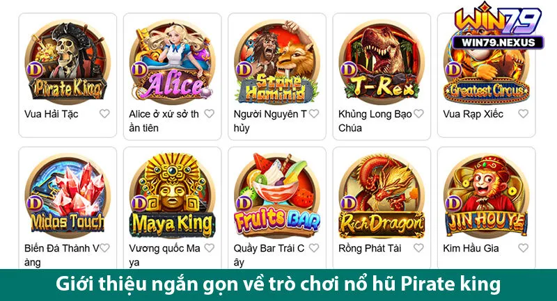 Khám phá kho báu của hải tặc cùng game slot Pirate King hấp dẫn