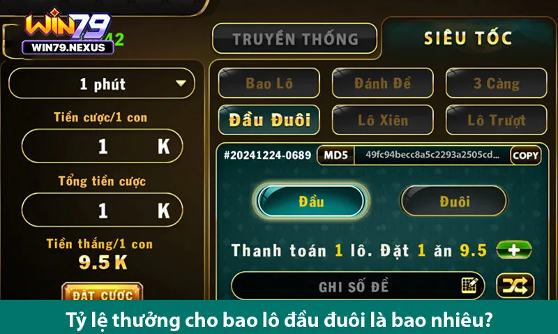 Phương pháp phân tích bao lô đầu đuôi giúp bạn chơi dễ thắng