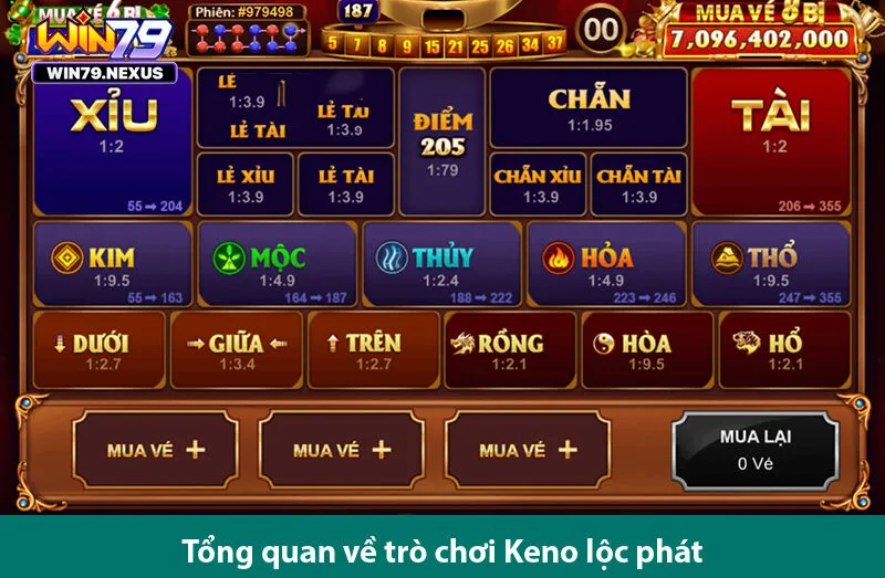 Quay thưởng cực đã cùng trò chơi keno lộc phát