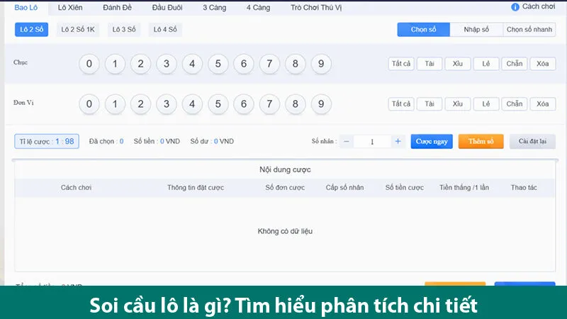 Mẹo soi cầu lô đề chuẩn từ các cao thủ giúp bạn dễ dàng trúng lớn